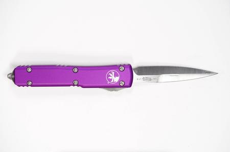 Microtech 120-4VI Ultratech Satin, Violet Aluminum Handles