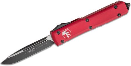 Microtech 121-1RD Ultratech Black, Red Aluminum Handles