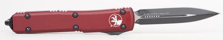 Microtech 122-1MR Ultratech Black, Merlot Aluminum Handle