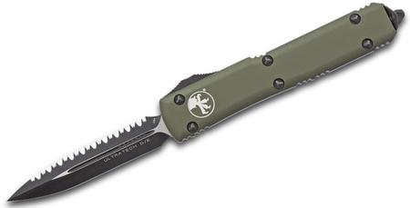 Microtech 122-3OD Ultratech Black, OD Green Handle