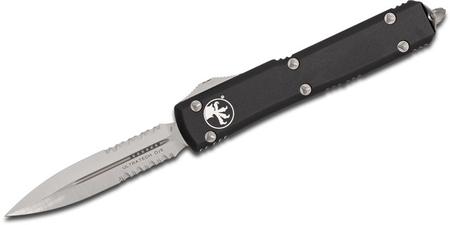 Microtech 122-5 Ultratech Satin, Black Aluminum Handles