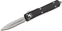 Microtech 122-5 Ultratech Satin, Black Aluminum Handles