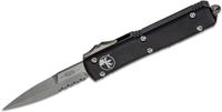 Microtech 120-11 Ultratech Stonewashed P/S Bayonet, Black Handle